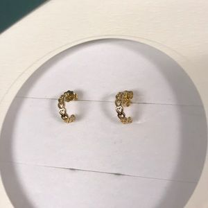 Aurate Vermeil Infinity Heart Huggies